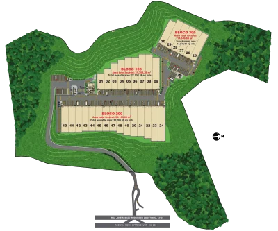 Planta geral do empreendimento.