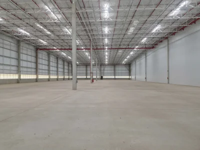 Módulo de galpão vazio, pronto para receber novo usuário.